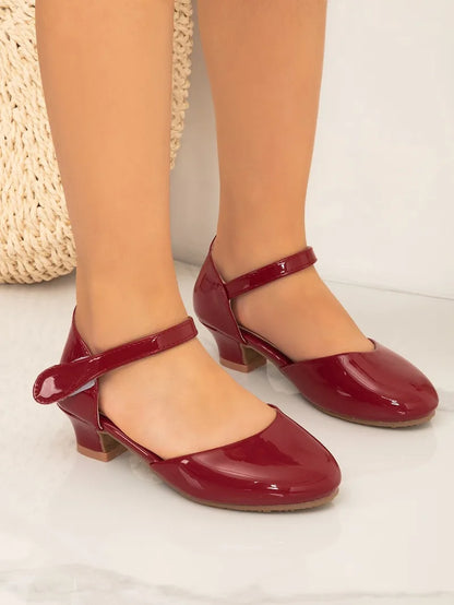 New Elegant Kids High Heels Fashion Stage Performance Princess Shoes for Girls Sweet Versatile Children Fashion Causal Sandals