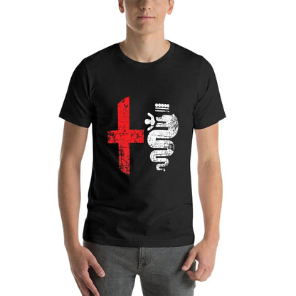 Alfa Car Drivers Stylish Grunge Logo T-Shirt funnys graphics oversizeds plain white t shirts men