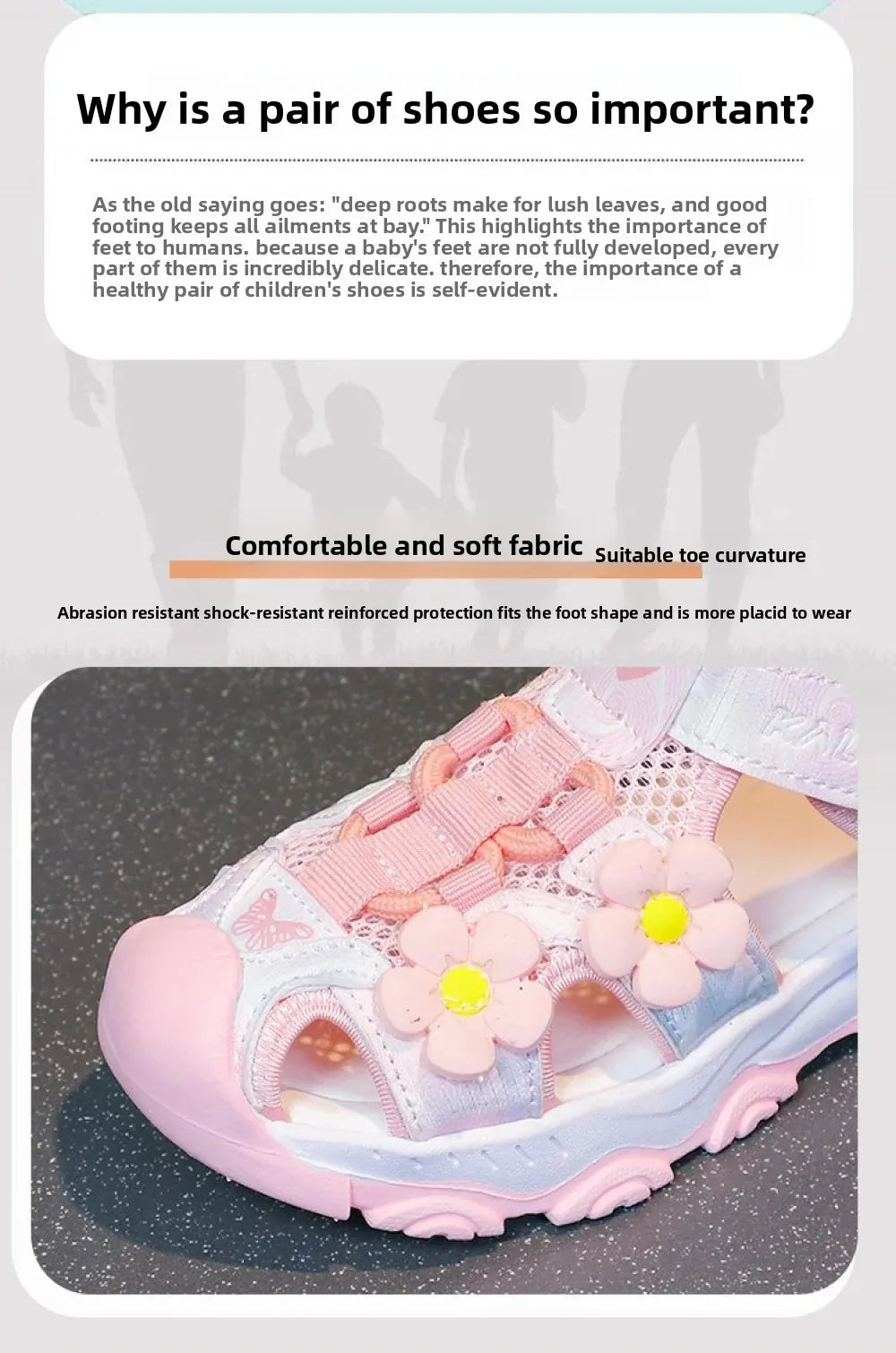 Summer Sport Sandals For Girls PU Leather Waterproof Beach Running Footwear For Children  Hollow Out Teenager Kid's Sneakers