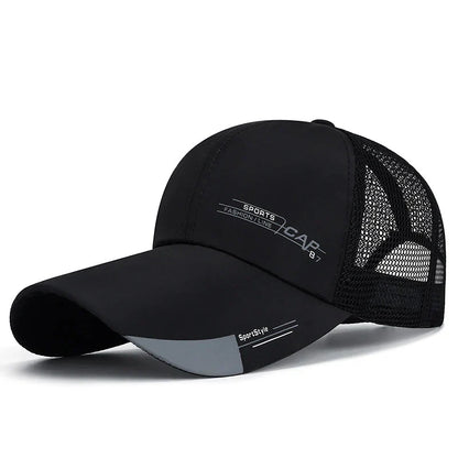 Summer Mesh Baseball Cap for Men Adjustable Visor Hat Quick Dry Breathable Sun Hats For Women Men snapback Outdoor Sports caps