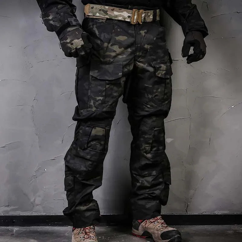 G3 Tactical Pants Combat Mens Cargo Trousers Camping Airsoft Paintball Hiking Hunting Pants Training Trekking Wear-resisting