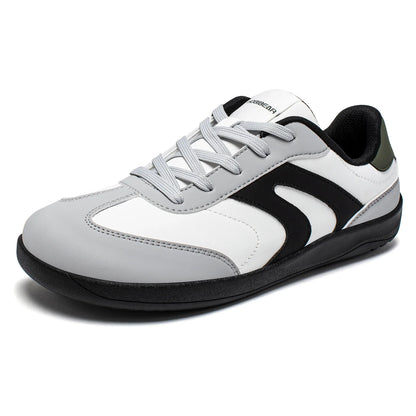 Wide Toe Shoes Unisex Artificial Leather Barefoot Sneakers Casual Retro Zero Drop Shoes for Women Men