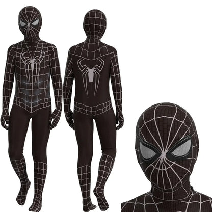 Kids Superhero Spider Costume Spandex Jumpsuit Halloween Cosplay Costumes Bodysuit Kids Separation Party Set Jumpsuit Halloween
