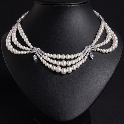 Pop Hot Stereo Jewelry Oil Painting Necklace Earrings Premium Multi-Color 2-Piece Wedding Travel Women's Holiday Gift M-1000