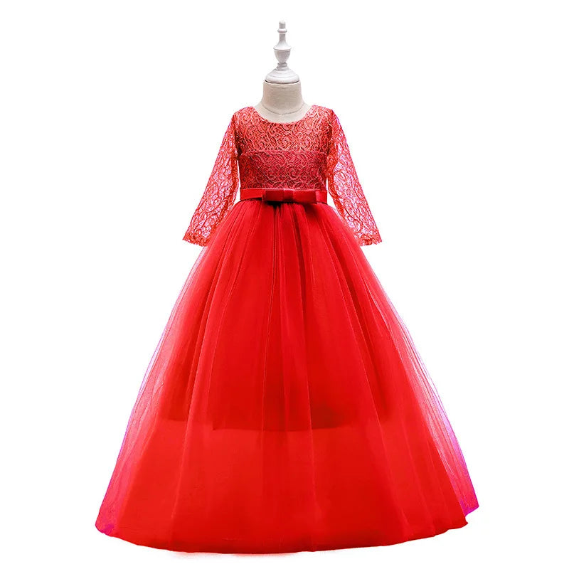 Children Princess Girls Party Wear Kids Christmas Dress Girl's Birthday Dress Baby Girl Wedding Banquet Clothes 3-14 years