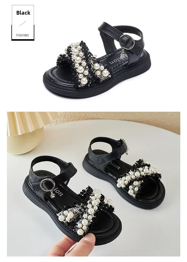 Girls' sandals Summer children's non-slip soft-soled princess beach shoes Fashion sandals for little girls
