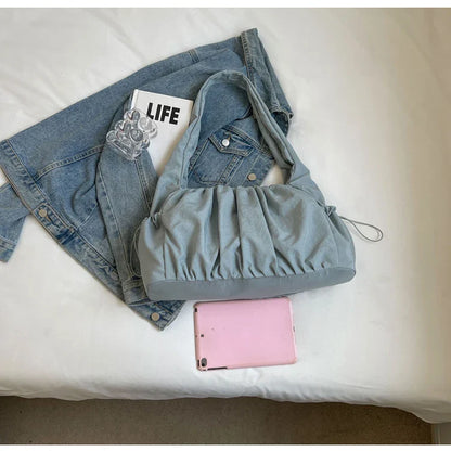 Hot Selling Fashion Nylon Pleated Women's Crossbody Bag 2026 New Casual Trend Versatile Large Capacity Tote Women's Shoulder Bag