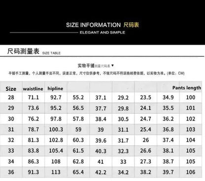 2024 Spring and Autumn New Fashion Trend Printed Stretch Jeans Men Casual Slim Comfortable Breathable High-Quality Jeans 28-36