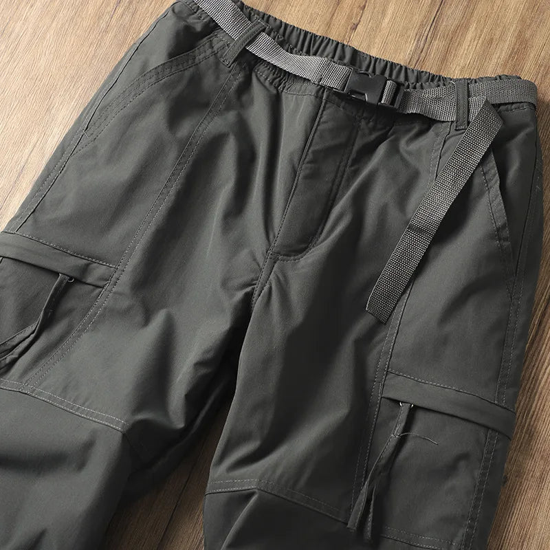 Outdoor Workwear Pants Men's Loose Fleece Lined Thick Soft  Hiking Mountain Climbing Windproof Waterproof Jacket Pants