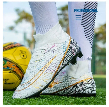 Refreshing Breathable Feet Children's Non-slip Fashion Casual Sports Shoe Youth Soccer Shoes Indoor Outdoor Grass Training Shoes