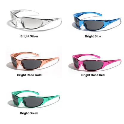 Silver Sunglasses Color Hollowed Out Future Sense Of Technology Hot Girls Net Red Sunglasses Women Sunglasses Trendy Men