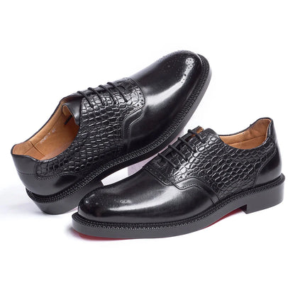 Men's casual shoes Brock Oxford shoes retro red sole genuine leather men's formal 2026 spring/summer new collection