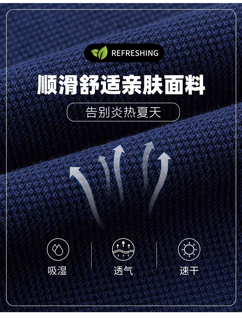 100% Cotton high-End Brand Men's Summer Exquisite Embroidery Short Sleeved Polo Shirt Trend Casual Lapel T-Shirt Men's Clothing