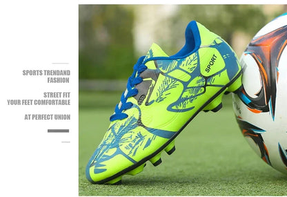 Children Soccer Shoes Sports Society Field Boy Football Shoes Futsal Fast Indoor Sneaker Original Ankle Cleats Football Boots