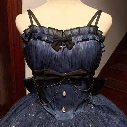 Summer New French Fashionable, Waist Wrapped, Slim and Slim Slim Sparkling Tailed Dress Short Skirt for Women