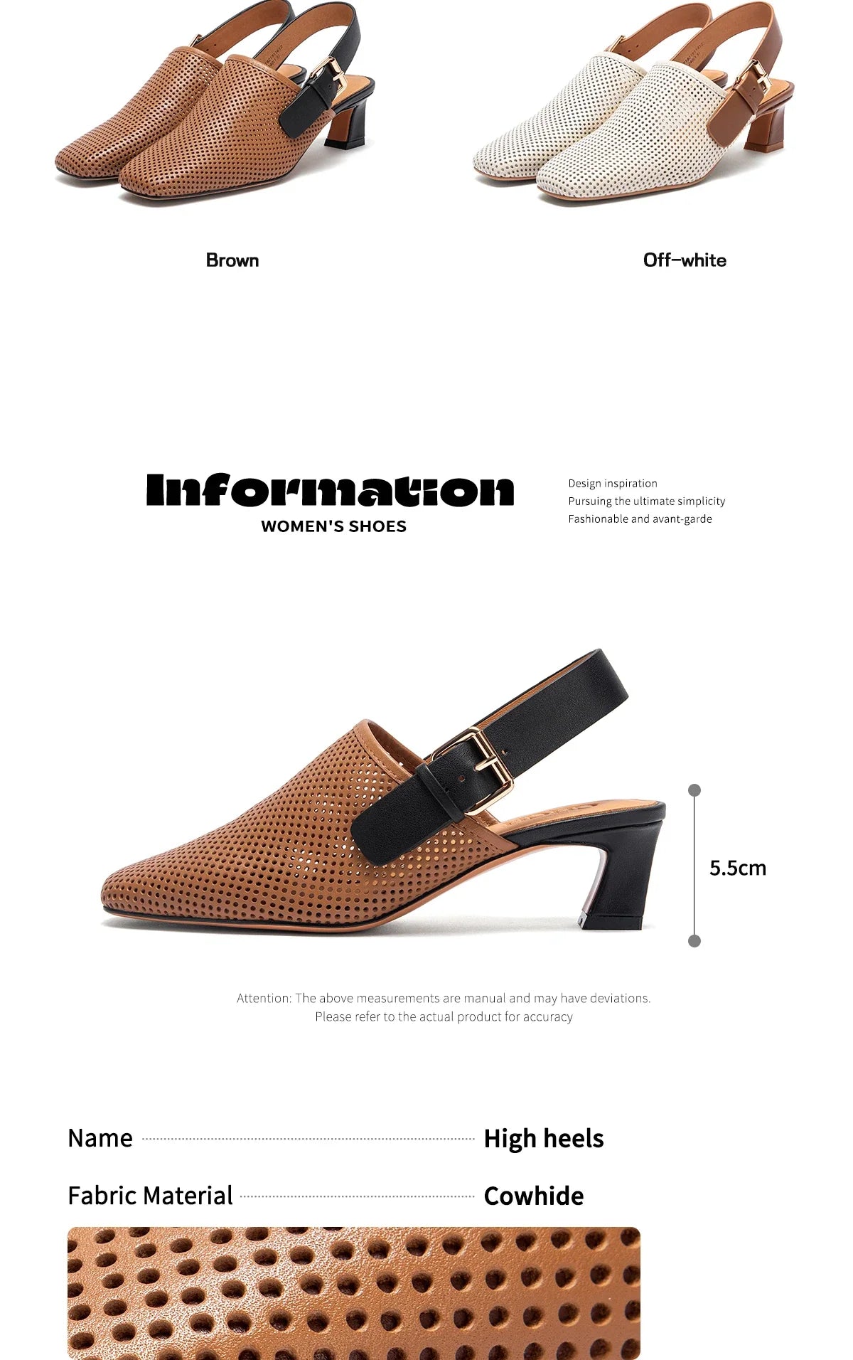 Women's shoes Luxury brand summer sandals leather medium high heel hollow breathable temperament girls shoes 35-40 yards