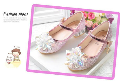 Flower Children's Shoes Beach Princess Girl Shoes For Kids Glitter Wedding Party Shoes Infantil Chaussure Enfant