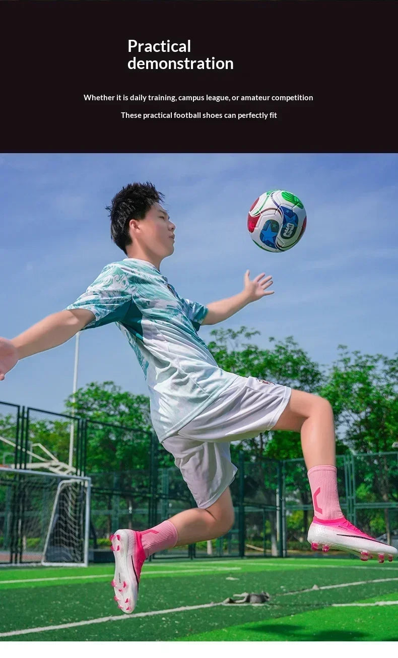 New Men Football Boots Futsal Cleats Unisex Soccer Shoes Hot Sale High-quality Professional Women Ultralight TF/FG Sneakers