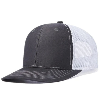 Unisex Cap Slight Curved Brim Style Trucker Hat  Men & Women Casual Outdoor Breathable Summer Cap