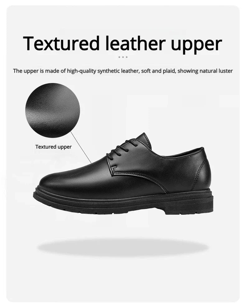 Men Formal Leather Shoes Oxford Shoes Mens Dress Shoe Black Pointed Toe Men Loafers Party Office Business Casual Shoes for Men