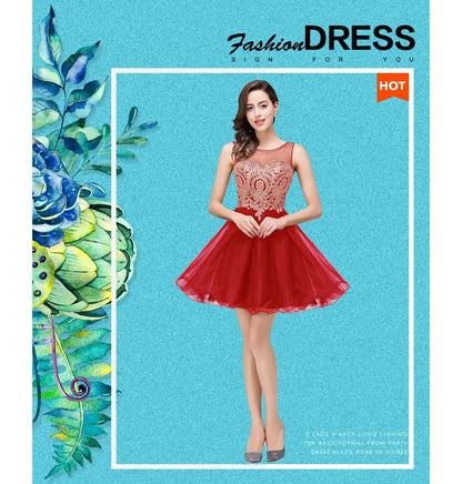 Royal Blue Sweetheart Homecoming Dress with Gold Lace Appliqué & Beaded | Short Flowy Tulle Party Gown for Party Prom