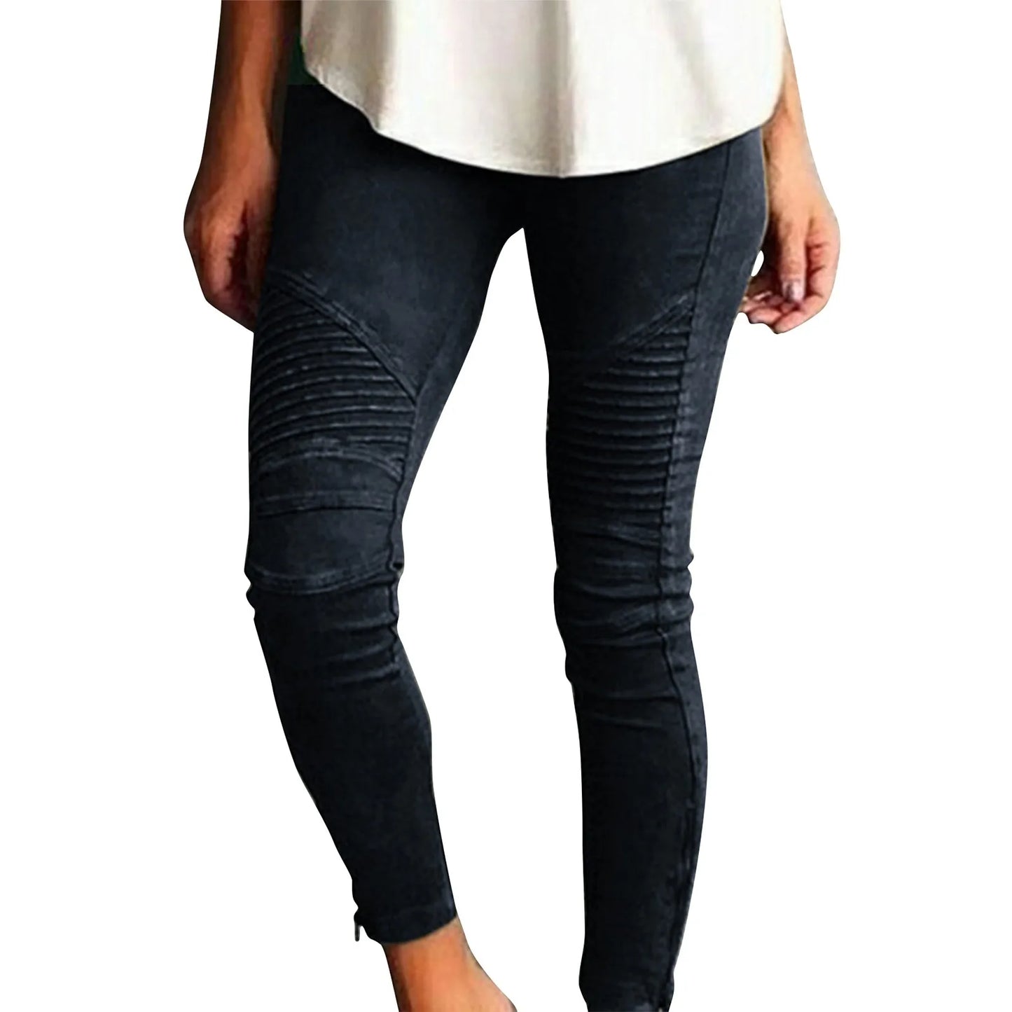 Women's Pants Casual Slim Pencil Pants High Waisted Jeans