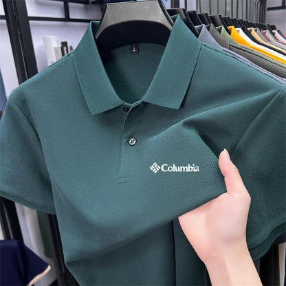 Cotton100% Men's Summer Luxury High Quality Short Sleeves Polo Shirt Letter Printing 25colors Brand T-Shirt Business Men's Wear