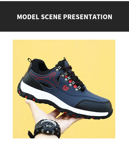Men's work shoes hiking series for all four seasons with low top