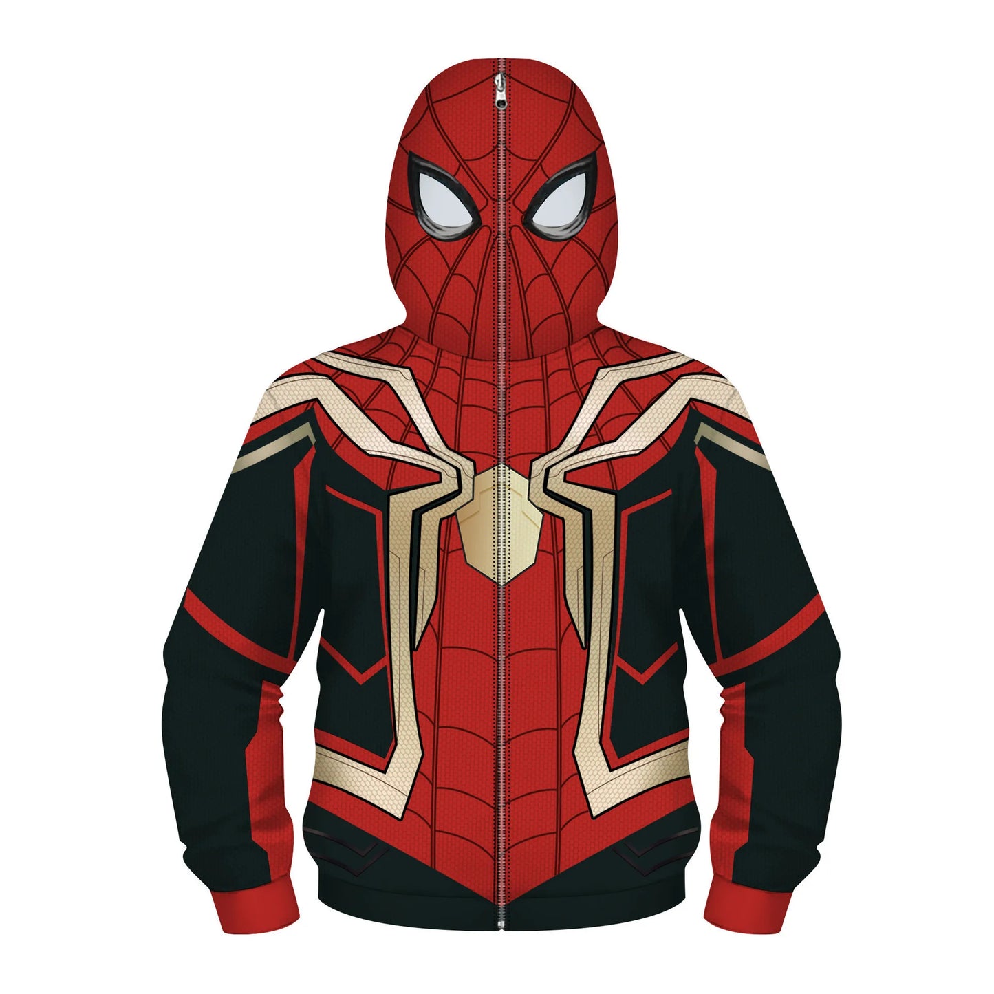 New AnimeSpider Man Iron Man Hoodie Kids Superhero Cosplay Jacket Boys Girls Zipper Star Wars Sweatshirt for Halloween Party