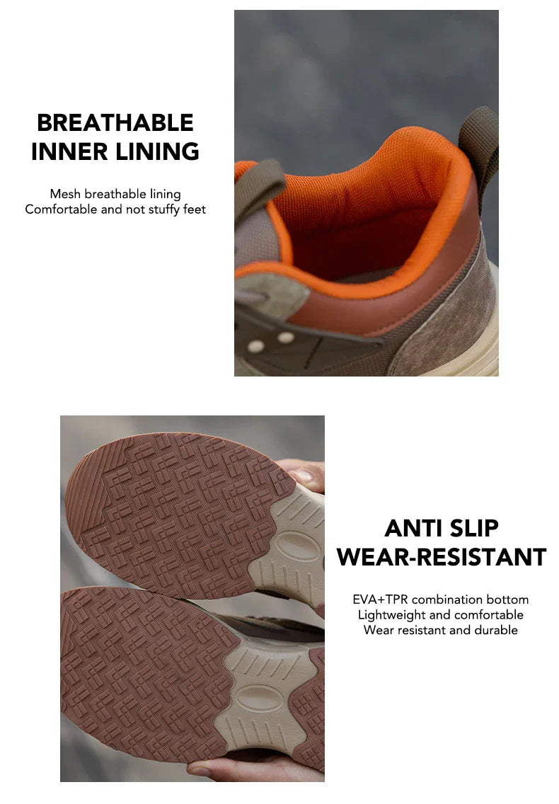 Anti-Puncture Work Shoe For Man  breathable Safety Work Sneakers with iron Toe Indestructible shoes Breathable Work Boots