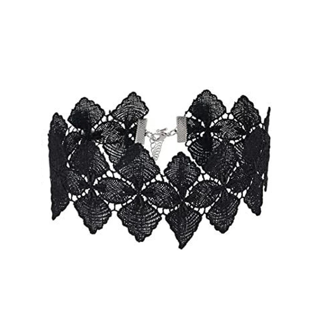 Punk Black Sexy Lace Chokers Necklace For Women Fashion Retro Clavicle Chain Halloween Collar Choker Steampunk Gifts