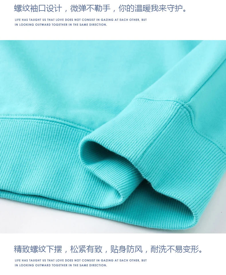 380g Tight Match Heavy Inverted Triangle Loose Versatile Solid Cotton Vintage Autum Winter Long Sleeve Round Neck Sweater