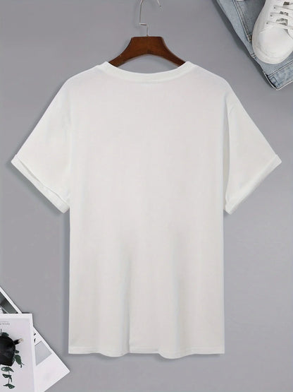 Men's Summer T-shirt 100% Cotton New York City Colorful Letter Print Design High-end Unique Street Style Casual Short-sleeved