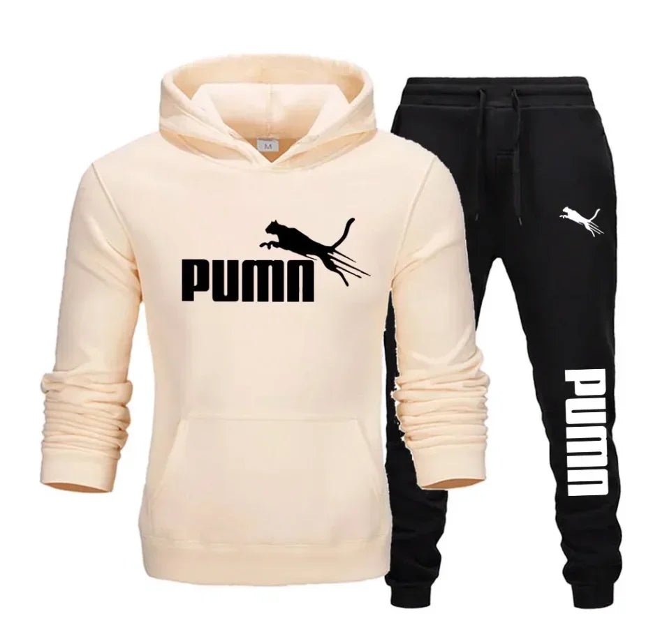 New Autumn and Winter Fashion Fitness Jogging Casual Sports Set of 2 Pieces, Including a Hooded Sweatshirt and Long Pants