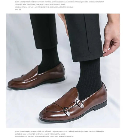 Men's Dress Shoes Trend Formal Leather Shoes For Men Classic Office Social Party Leather Loafers Male Casual Business Shoes Man