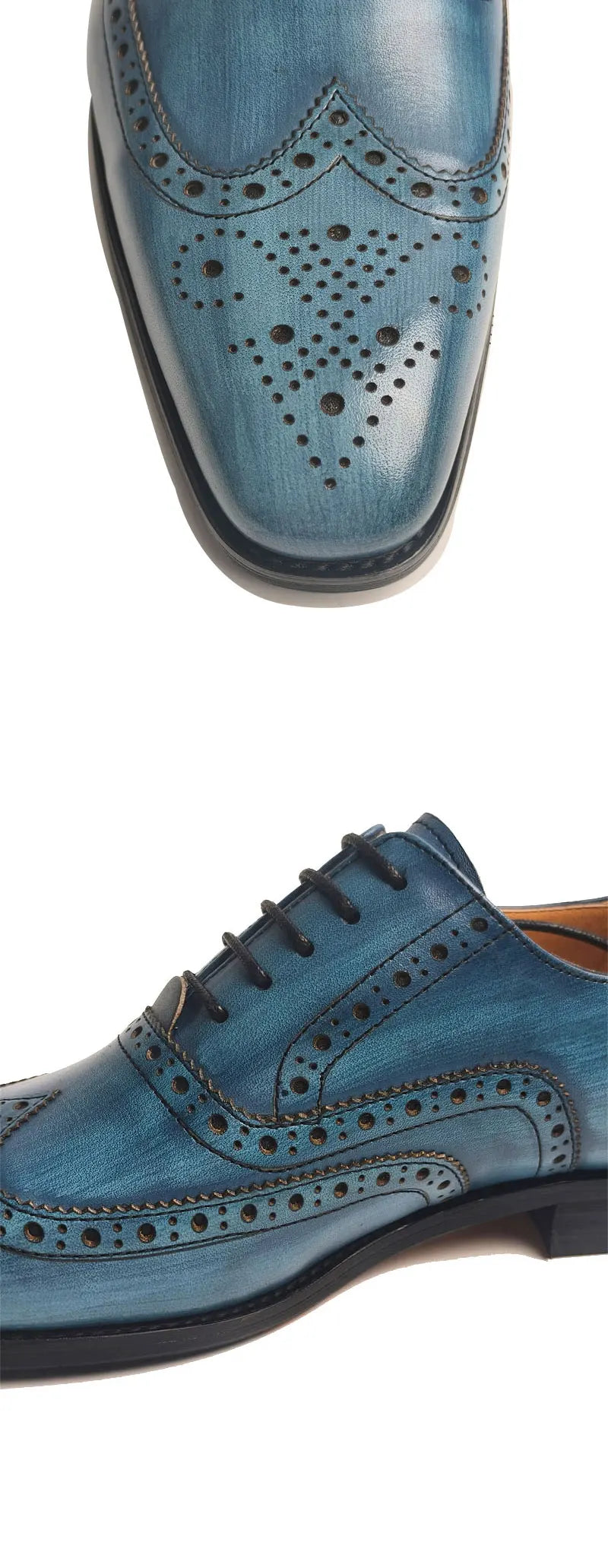 Wedding Men's Leather Shoes Genuine Leather Shoes High Quality Fashion Trendy Official Formal Leather Dress Shoes
