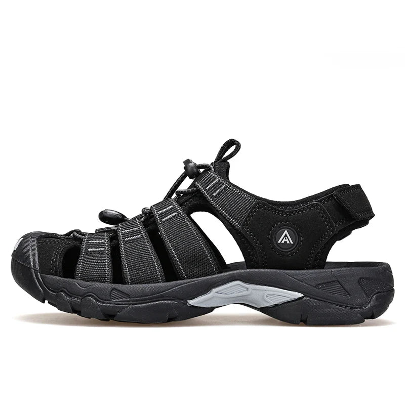 Summer Outdoor Sandals for Men Breathable Hiking Shoes Water Beach Mens Sandals Camping Climbing Aqua Sneaker HT-710445A