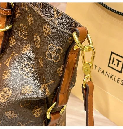 Ladies' light luxury handbag 2025 new high-end designer fashion retro handbag shoulder bag large capacity crossbody bag tote bag