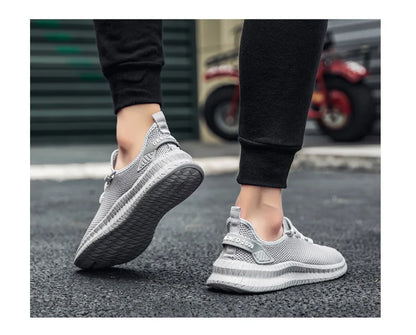 Summer Mesh Men Shoes Breathable Mens Sneakers Trendy Lightweight Walking Big Size Man Tenis Shoes