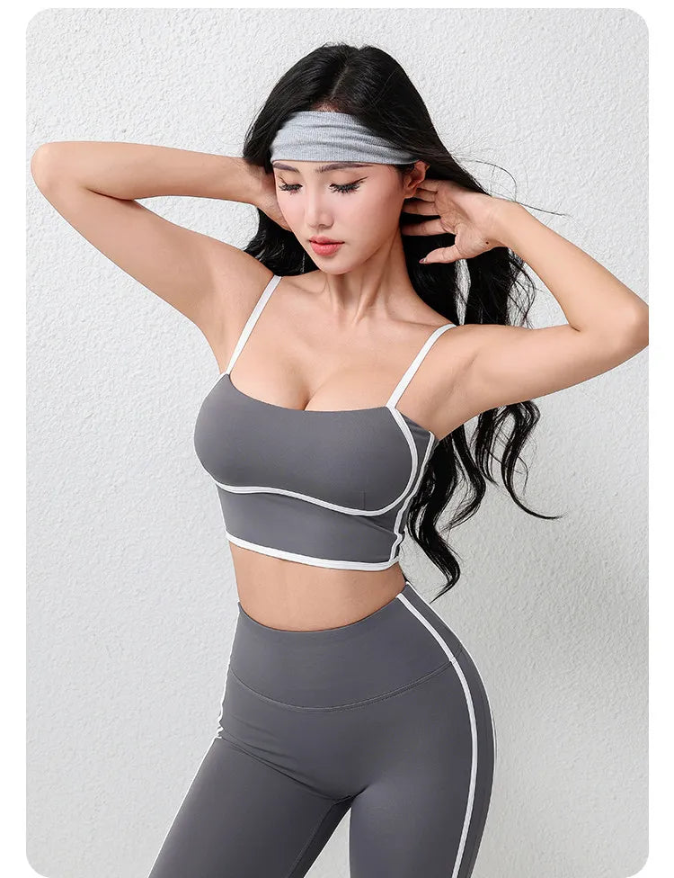Women's plus Size Fitness Flare Yoga Pants Four-Way Stretch Breathable Full Length Elastic Waist Hip Lifting Yoga Trousers
