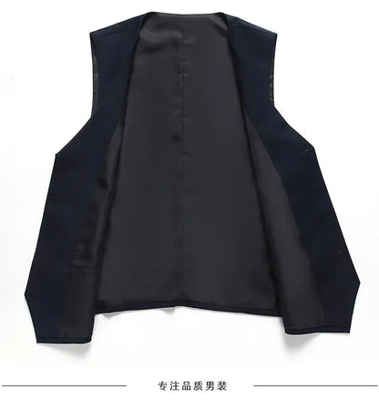 Suit  Outdoor Gentleman Solid-color Men's Fashionable Formal Business Wedding Hosting Banquets Casual and Fitted Gentle Suit