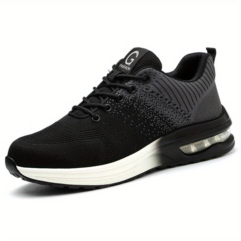 Steel Toe Shoes Safety Protective Shoes Air Cushion Work Safety Shoes Men Women Breathable Work Sneaker Anti Smash Anti-puncture