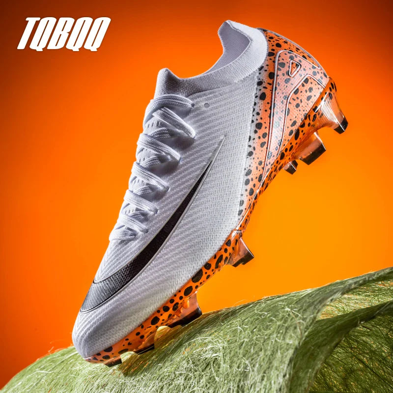 Soccer Cleats for Men Women AG/TF Breathable Cushioned Insole Anti-Slip Outdoor Sports Artificial Grass Football Boots
