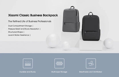 Classic Business Backpack 2 Fashion Laptop Bag for Men and Women Travel Large Capacity Backpack