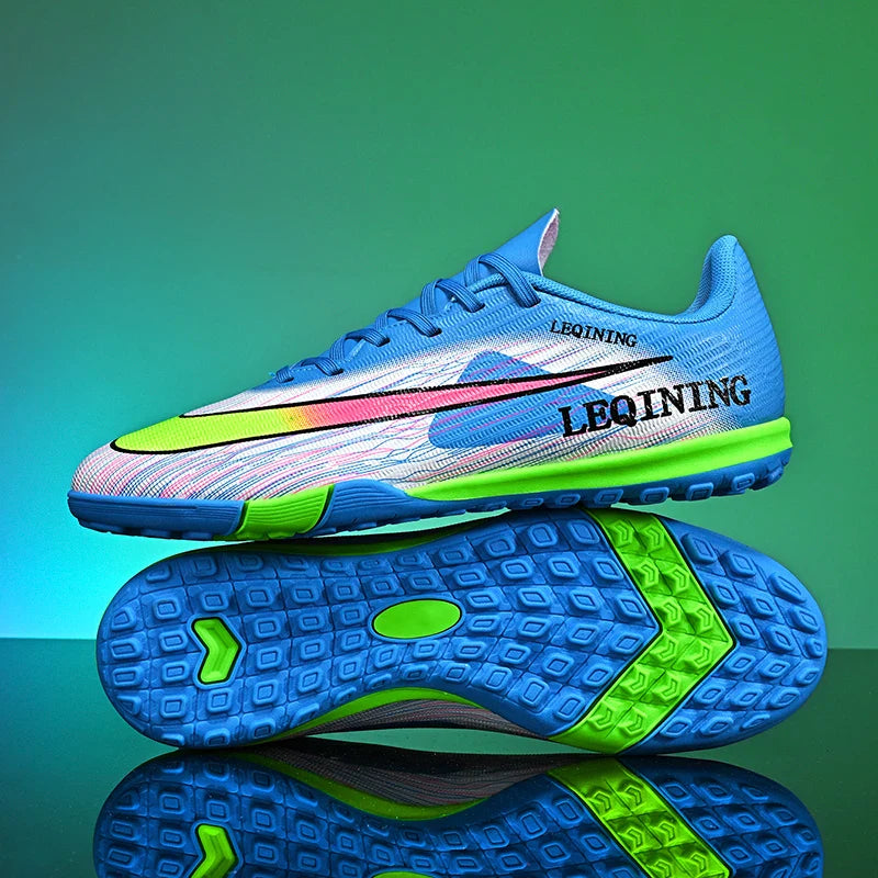New Men Football Boots Outdoor Non Slip Match Boys Breathable Soccer Shoes Sport Adult Cleats Training Long Spikes Comfortable