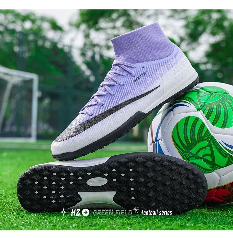 New Men Football Boots Women Professional Soccer Shoes Hot Sale TF/FG Sneakers Unisex High-quality Futsal Cleats Ultralight