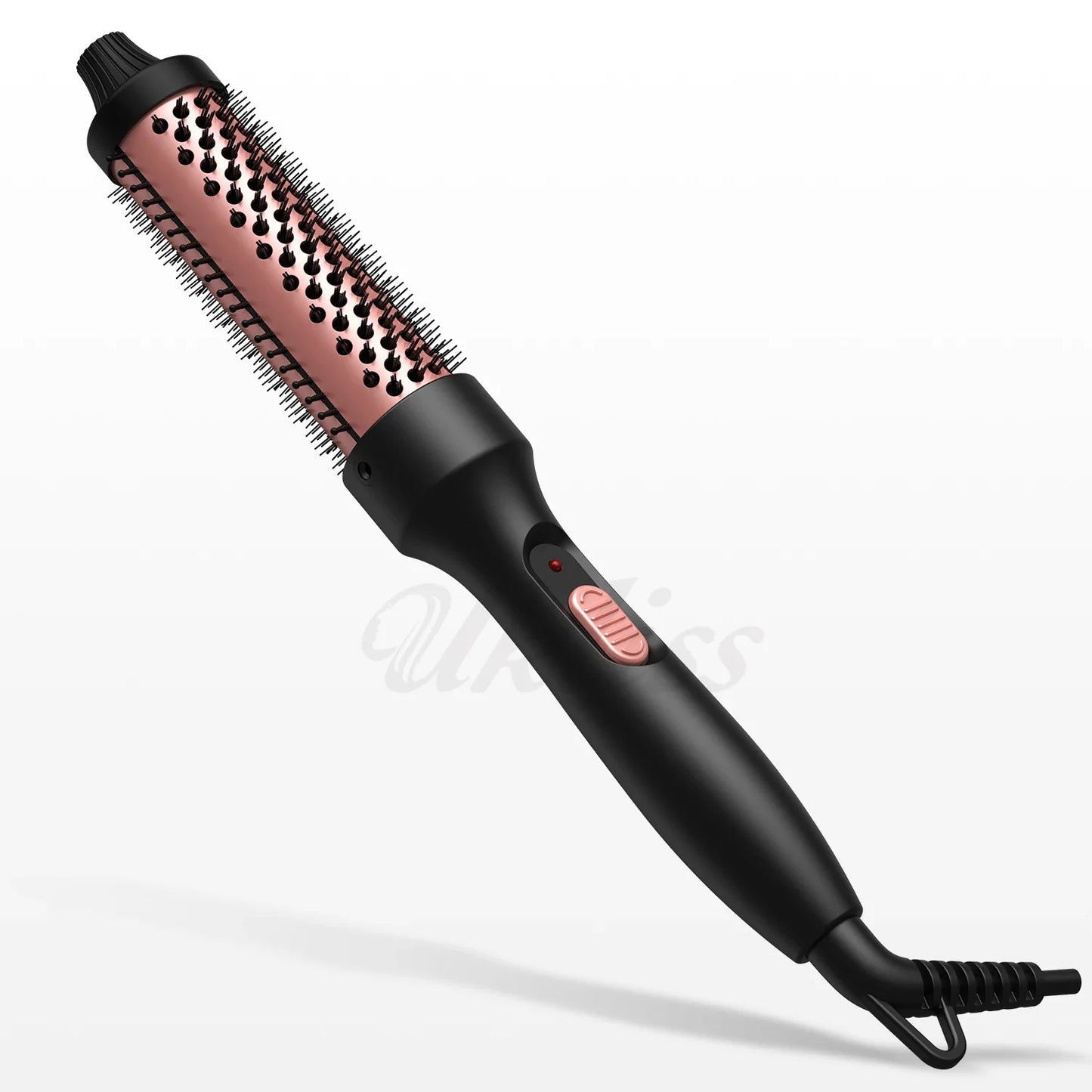 Curling Thermal Brush Double PTC Heated Curling Iron Brush Anti-Scald Round Brush 32mm Hair Curler Hot Volumizing Brush Styler