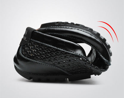 Summer Luxury Brand Men Casual Shoes Soft Genuine Leather Mens Loafers Moccasins Italian Designer Breathable Slip on Boat Shoes