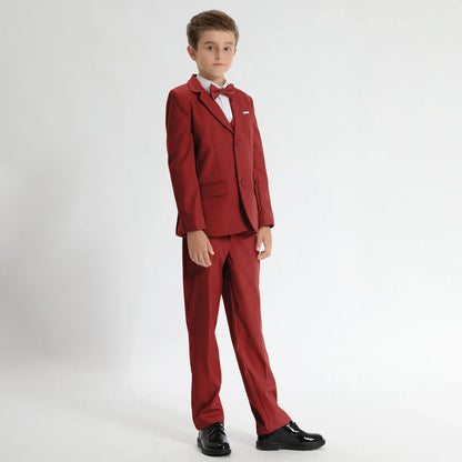 Suits for Boys Kids Wedding Easter Church Tuxedo Teenager School Performance Piano Outfit Set Children Birthday Formal Clothes
