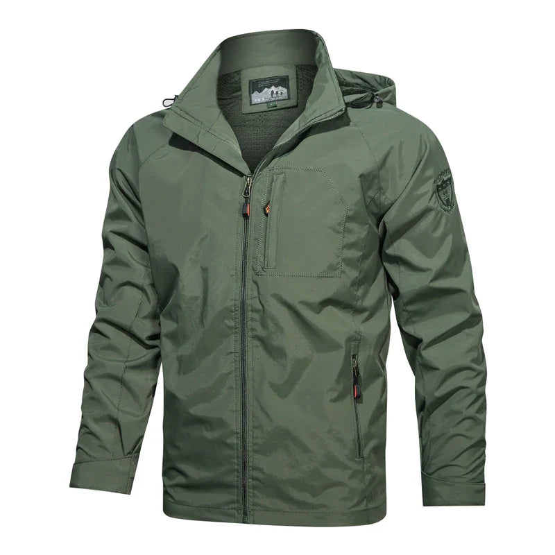Camping Hiking Jacket Men Spring Autumn Outdoor Sports Breathable Coats Climbing Trekking Windbreaker Travel Waterproof Jacket